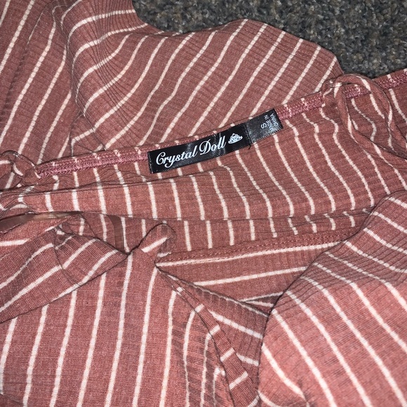 *SOLD* Crystal Doll Striped Dress - Picture 3 of 3